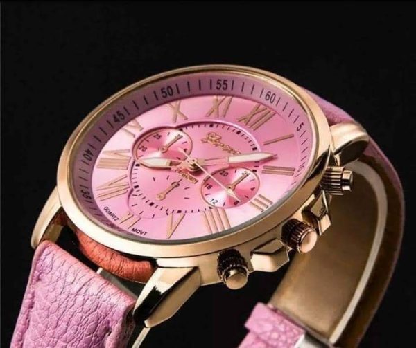 Reloj geneva rosa pastel 2