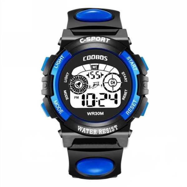 Reloj digital coobos c-sport negro, azul